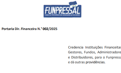 Funpressal Credencia Instituições Financeiras